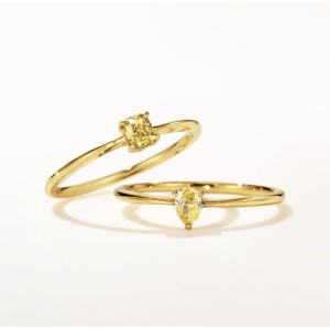 イエローダイヤモンド K10/K18リング・セラム