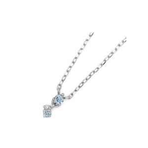 ブルーダイヤモンド(ラボグロウン) K18/K10/PTネックレス・トランジュS